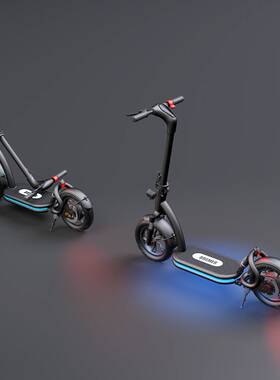 Bremer电动滑板车迷你小型折叠电动锂电池电瓶车站坐骑便携代步车