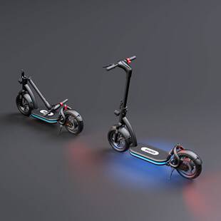 Bremer电动滑板车迷你小型折叠电动锂电池电瓶车站坐骑便携代步车