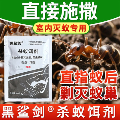 黑鲨剑 杀蚁铒剂 0.1%茚虫威 蚂蚁专用引诱杀灭剂农药卫生杀虫药
