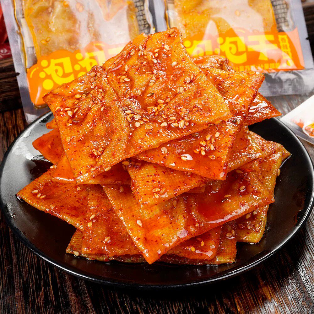 思乡山香辣泡泡干湖南特产豆干散装小包零食解馋平江辣条豆制品