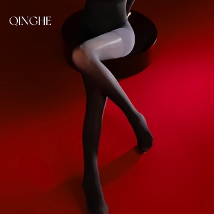 轻禾「扶桑」黑丝袜女春秋款 袜不掉裆黑丝性感 80D保暖天鹅绒连裤
