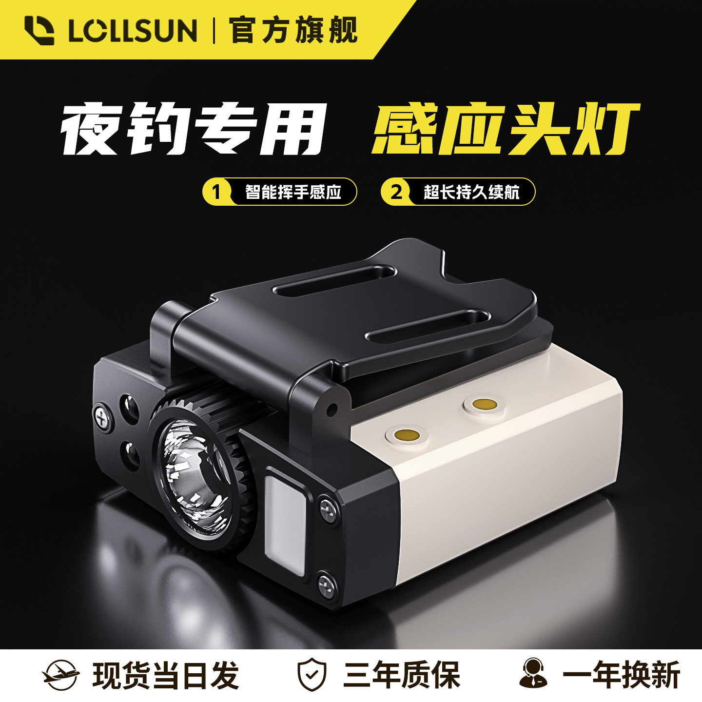 强光超亮头灯钓鱼专用帽夹灯
