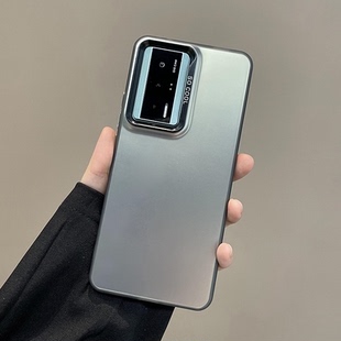 k50pro潮牌磨砂全包k40硅胶个性 简约范轻奢风保护套双层彩银适用红米k60至尊情侣手机壳新款 大孔镜头框防摔硬