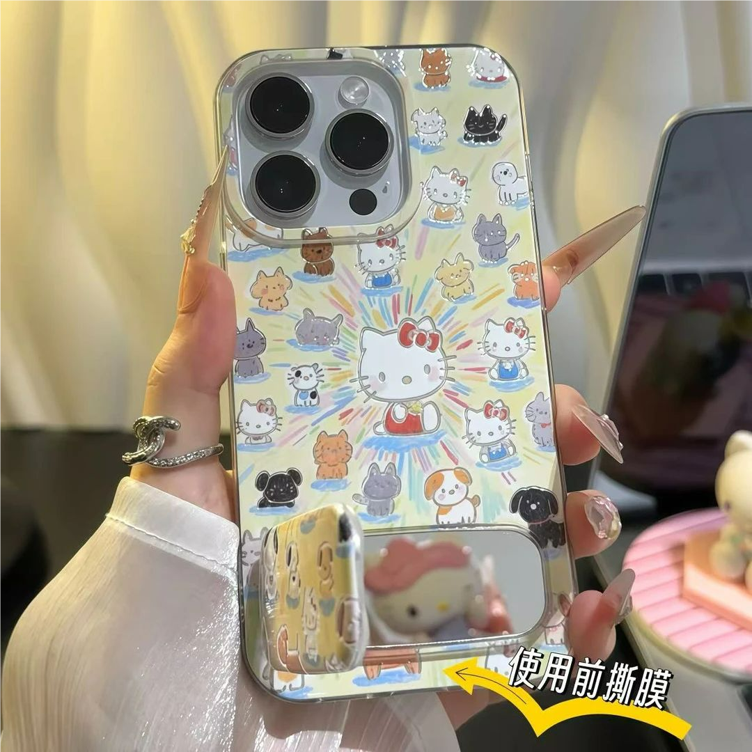 苹果17/16可爱Kitty羽纱手机壳女