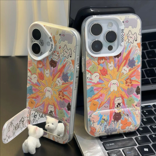 ins烟花爆炸动物情侣手机壳