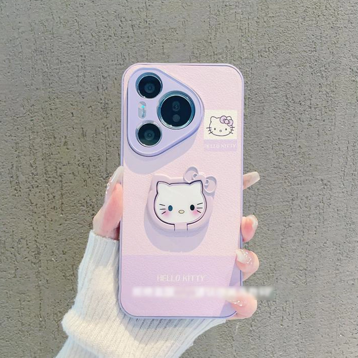 pura80可爱凯蒂猫支架手机壳