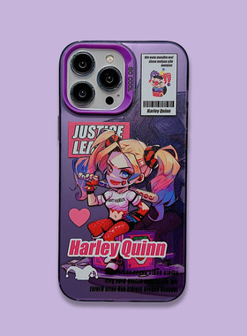 搞怪卡通Q版小丑潮牌手机壳适用于iPhone15puls情侣同款苹果12/13/14/15promax直角边磨砂保护套防摔软壳ins