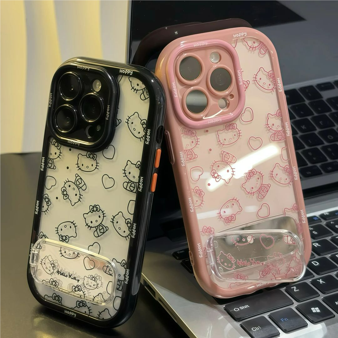 苹果16/15奶油风凯蒂猫手机壳