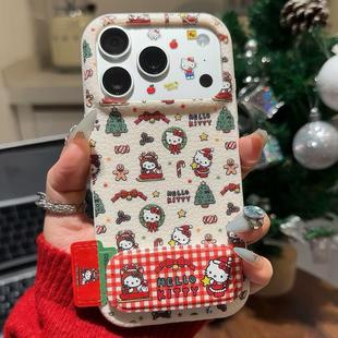 X200可爱s50 适用IPhone17 vivoX300 16pro新款 30ins风Reno15秋冬软壳 16promax圣诞树Kitty支架手机壳苹果17