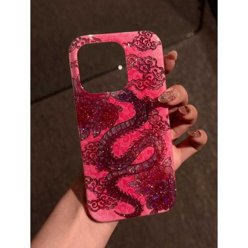 闪粉imd手机壳苹果16国风情侣