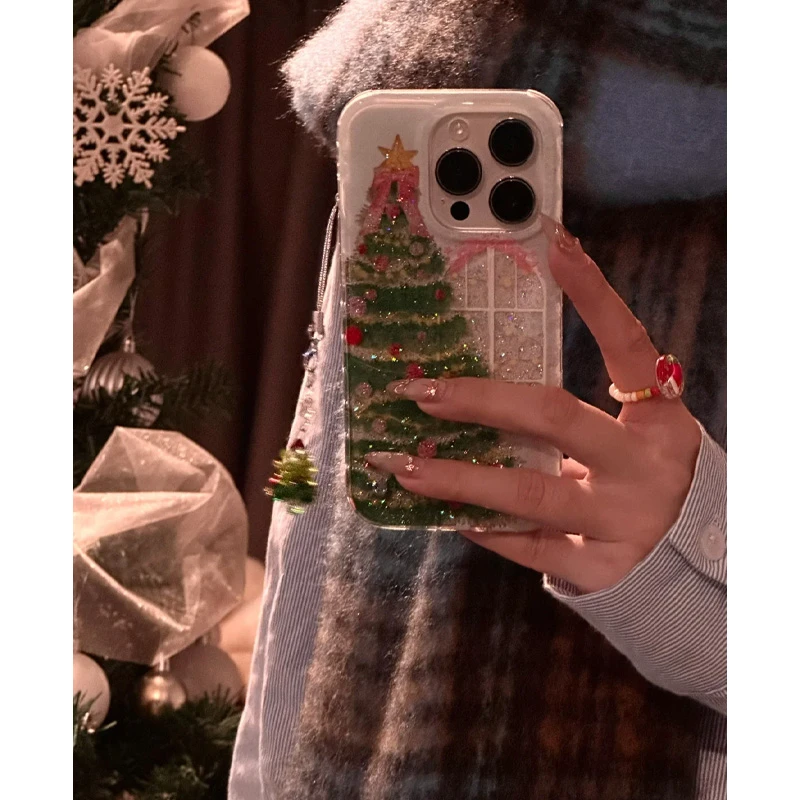 圣诞树羽纱iPhone17手机壳