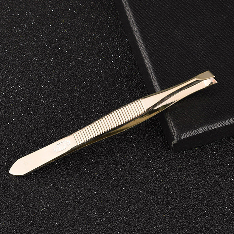 专业不锈钢眉毛夹镊子拔毛钳子家用修眉夹拔胡子夹子工具胡须神器