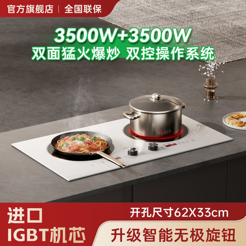 热情好太太无极旋钮猛火电磁双灶