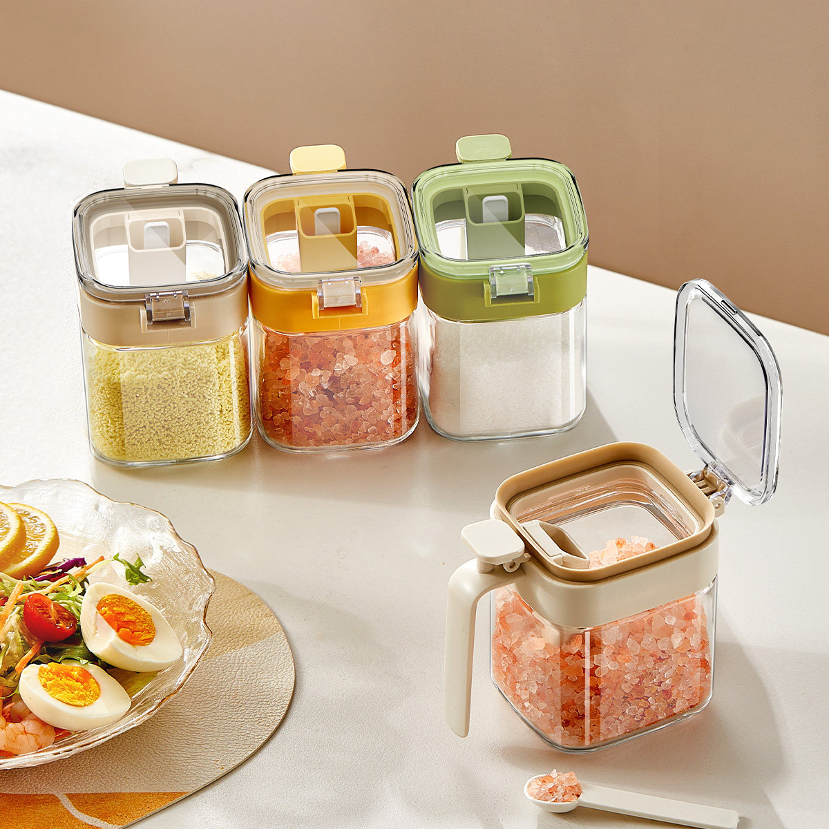 【勺料分离】新款调料盒密封防潮