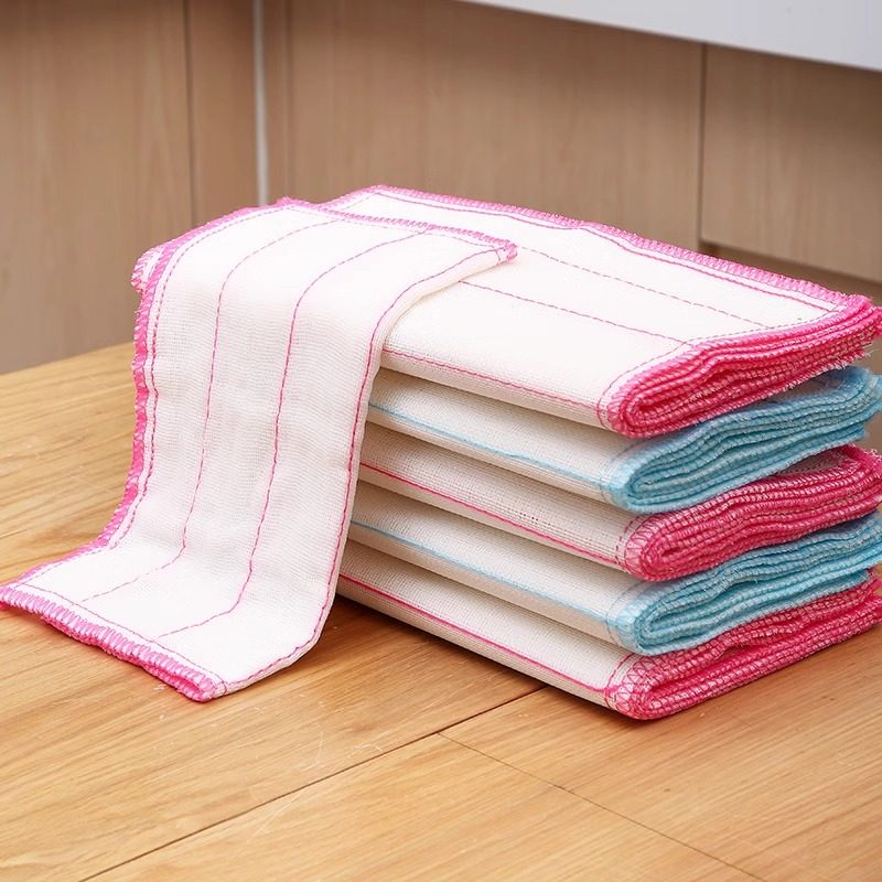 茶花抹布加厚纯棉不掉毛洗碗布