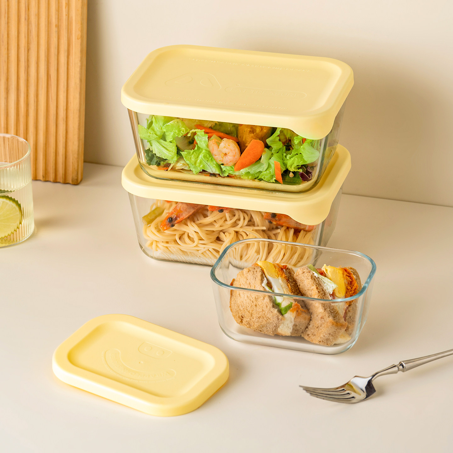 【可微波加热】玻璃保鲜盒饭盒