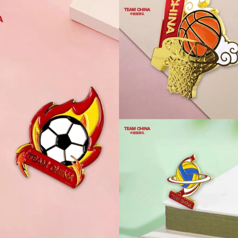 TEAMCHINA足球、篮球、排球徽章