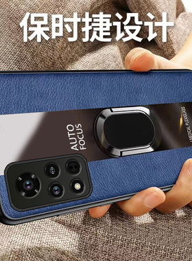 荣耀v40手机壳新款适用华为honorv40的全包防摔曲屏硅胶保护套yok一an10男yokan女带支架款v4o士生honorv后壳