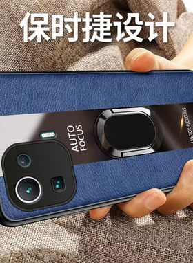 适用小米11pro手机壳mi十一por的全包防摔曲面屏专用保护套p0r米pr0不顶膜xiaomi高级感男新款女带支架款后壳