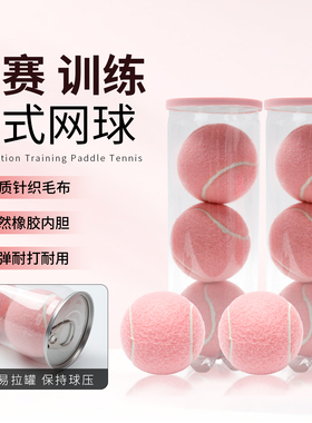 板式网球粉色比赛球专业PADEL BALL笼式网球高弹性耐打磨训练网球