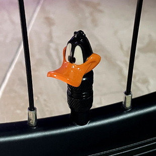 复古卡通大嘴怪兔八哥菲鸭气嘴帽 自行车公路车折叠车摩托车通用