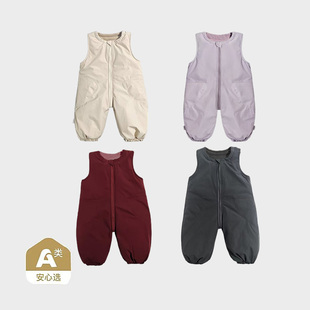 【加绒加厚三防背带裤】 儿童冲锋衣2024婴儿保暖连体衣男女童裤