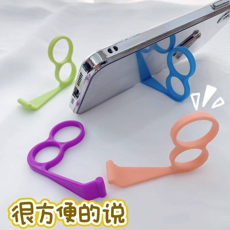 手机支架单手拿手机神器指环扣手举固定手托支撑架掌上桌面懒人