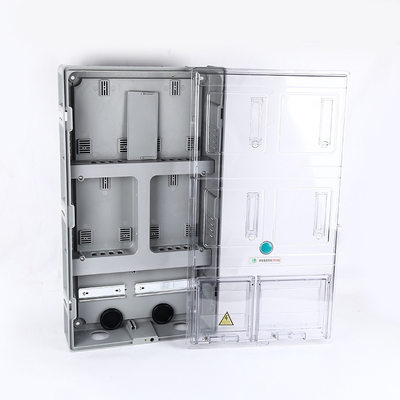 家用单相透明防水机械表电表箱 2.4.6.8户出租房三相插卡电表盒