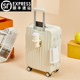 MCHNA KTCC网红杯架旅行箱多功能行李箱学生拉杆箱结实耐用密码 箱