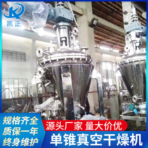 氧化钛单锥真空干燥机红豆真空烘干机酸味剂单锥干燥设备