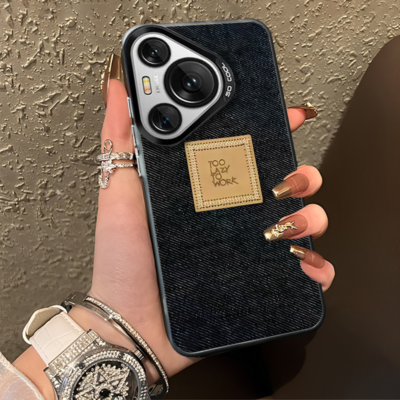 适用冈山原牛手机壳牛仔布艺仿真