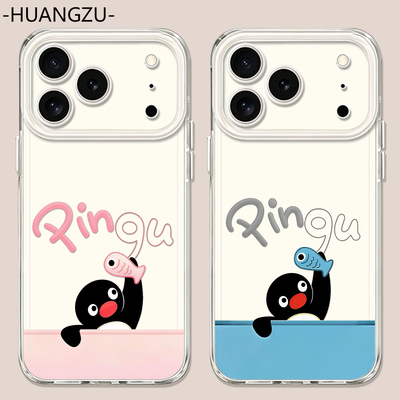 适用pingu情侣手机壳创意趣味