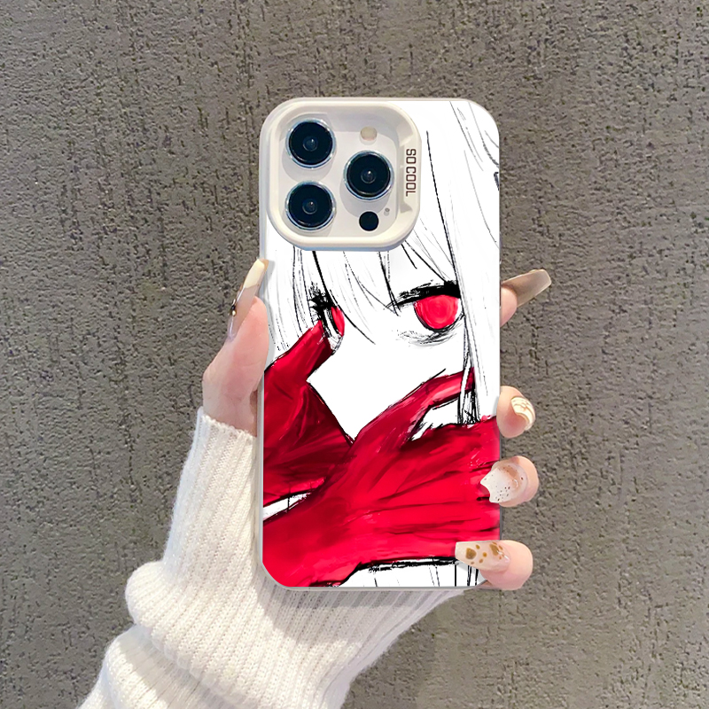 适用红瞳少女手机壳二次元动漫