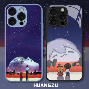 eva适用苹果17promax手机壳iphone16明日香oppofindx9碇真嗣reno14pro动漫vivox200卡通s30 iqooneo11一加13t