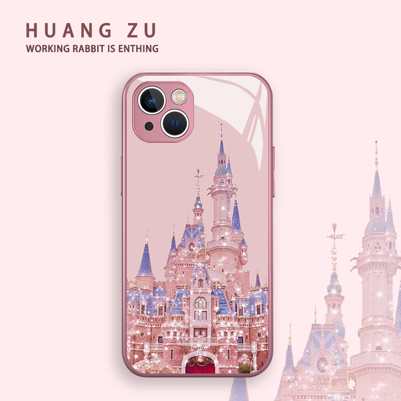 油画城堡手机壳艺术小众高级感