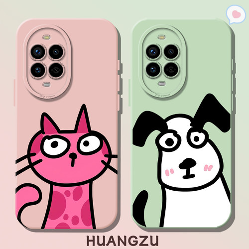 适用情侣手机壳小狗猫咪