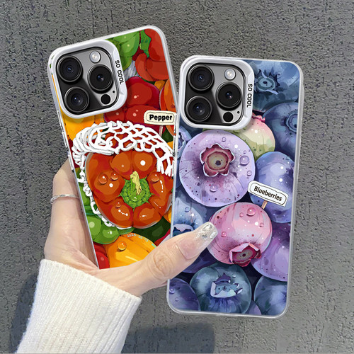 适用水果手机壳蔬菜芭乐蓝莓柿子