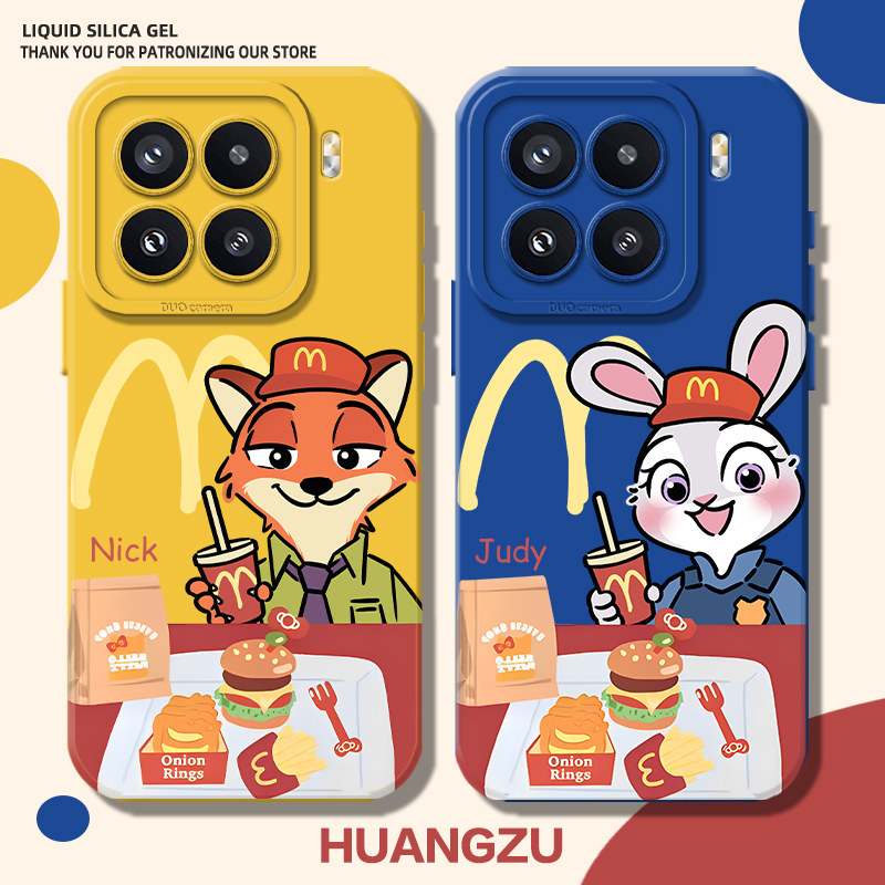 适用麦门尼克情侣手机壳朱迪搞怪