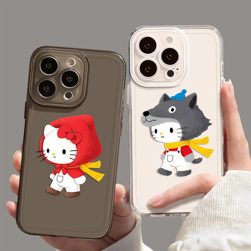 适用hellokitty手机壳情侣小红帽