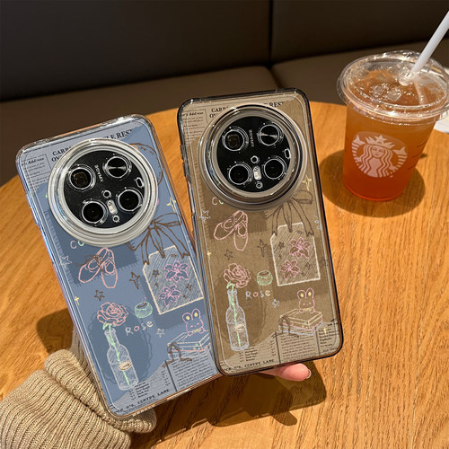 适用蝴蝶结海报手机壳可爱