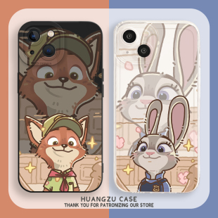 尼克朱迪适用苹果17手机壳iphone15小米17情侣oppofindx9华为pura80可爱mate70pro荣耀nova15红米k90一加vivo