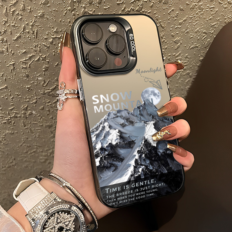 雪山手机壳公路风景小众高级感