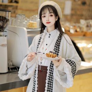 踏青芳 冬季褙子加绒加厚日常款原创改良汉服女新中式马面