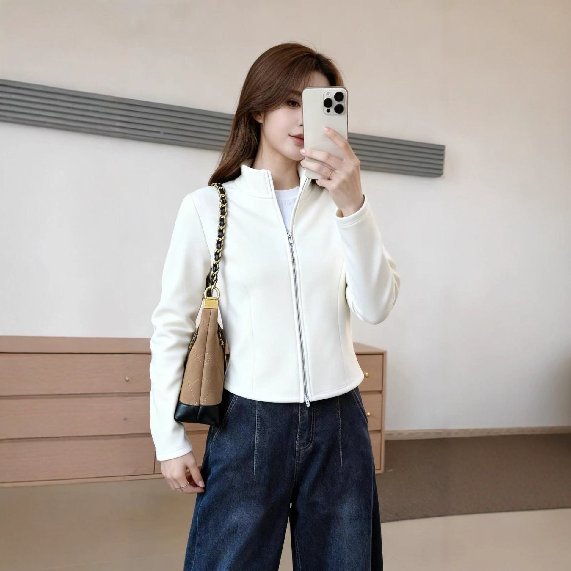 冬季爆款加厚瑜伽服运动上衣拉链开衫女石墨烯小蛮腰外套聚温服女