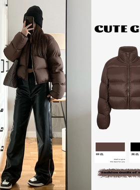 冬季羽绒棉服女短款小个子外套美式棉衣复古高级感棉袄炸街棒球服