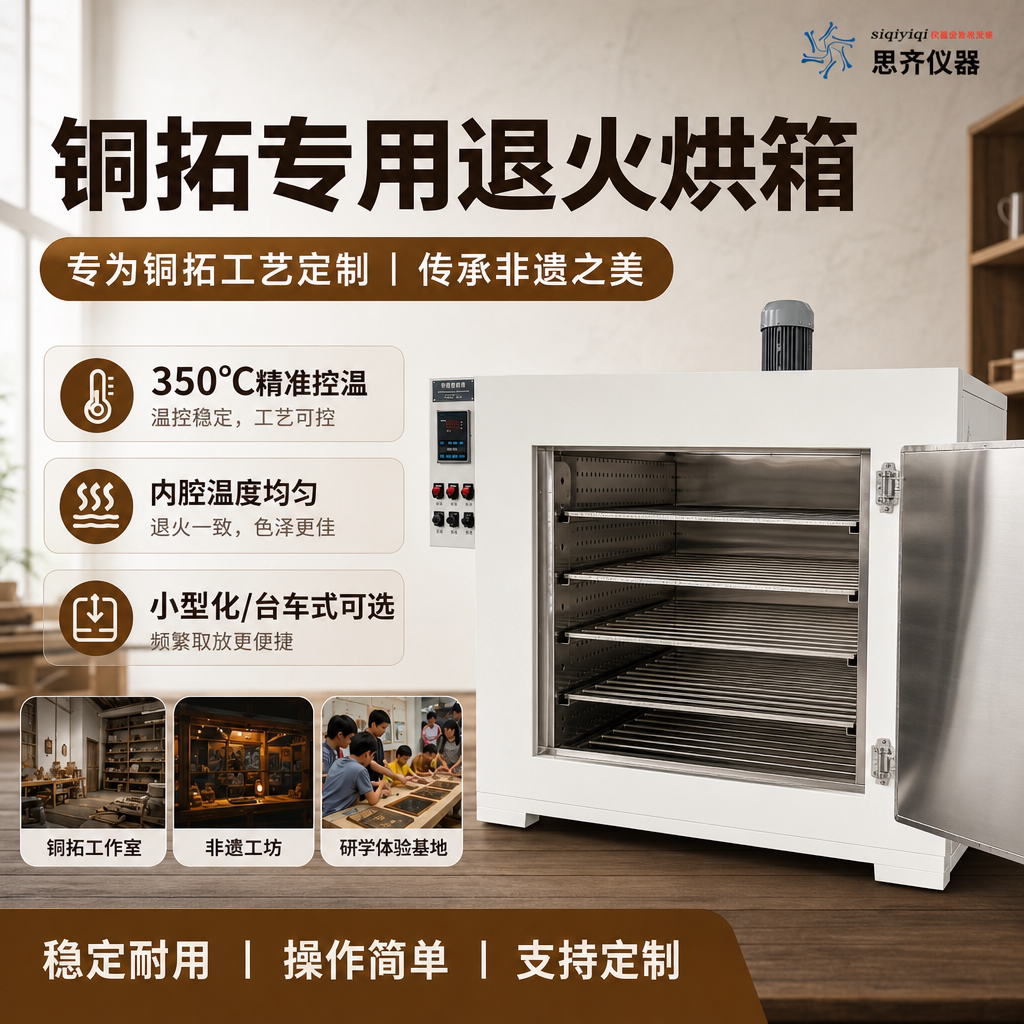 铜拓退火烘箱350度精准控温铜箔回火工业烤箱实验室烘干机高温箱图片