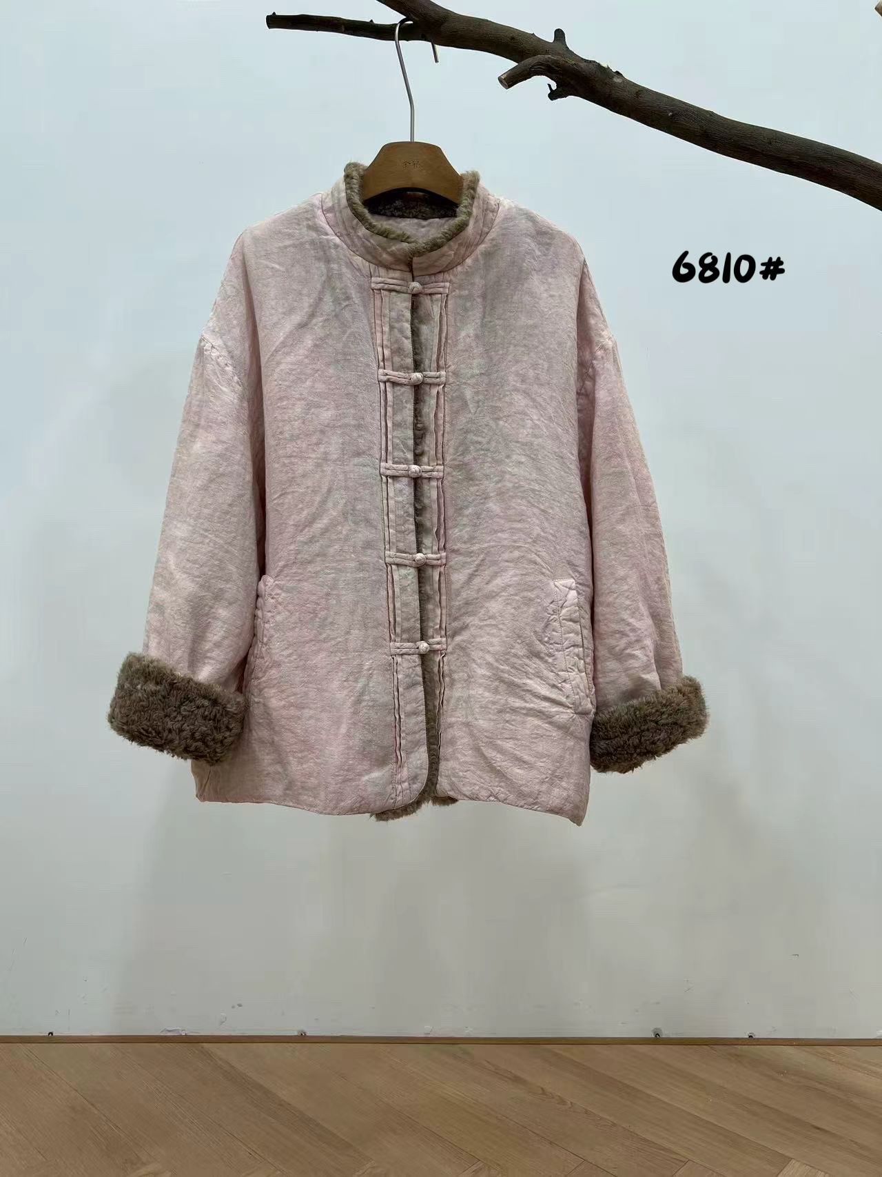 一度唯一I原创设计定制亚麻棉服上衣外套百搭减龄