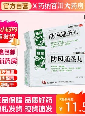 【旺龙】防风通圣丸6g*10袋/盒湿疹便秘清热解毒荨麻疹大便秘结