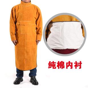 2021工r服隔热电焊工半身焊接服耐高7温男Q女大褂防护衣防水服