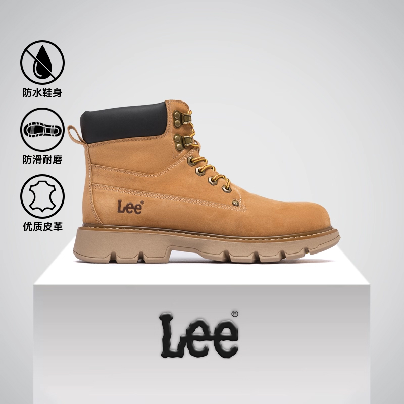Lee美式马丁靴大黄靴加绒保暖